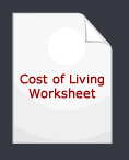 cost of living worksheet